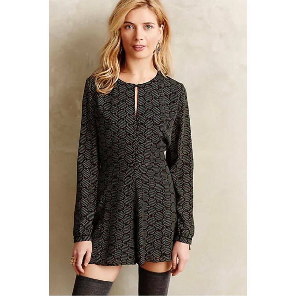 NWT Anthropologie Harlyn Honeycomb Romper US Size S